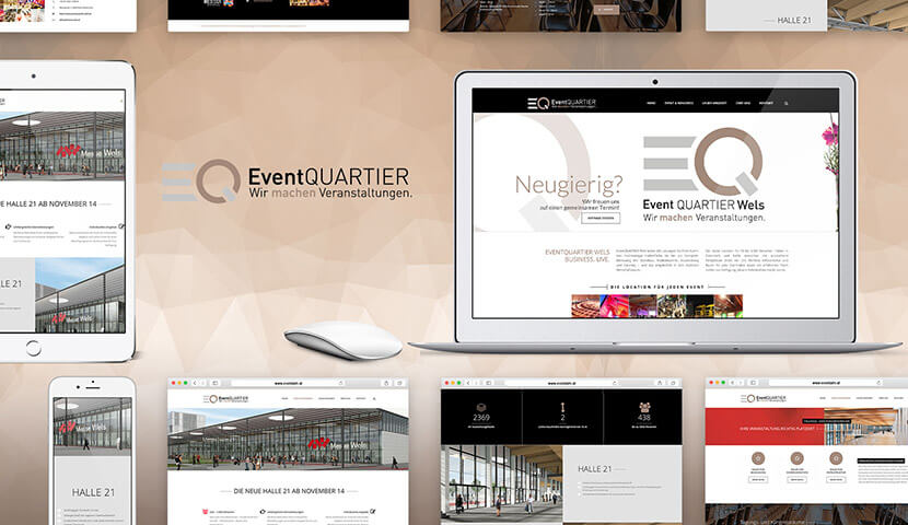 Responsive Webseite EventQuartier