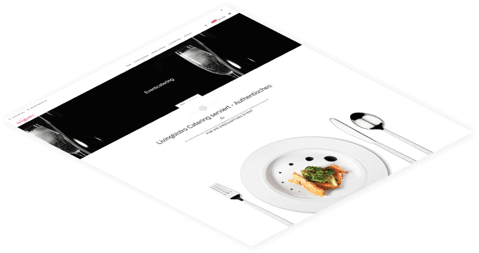 Webseite 1stEvent - catering