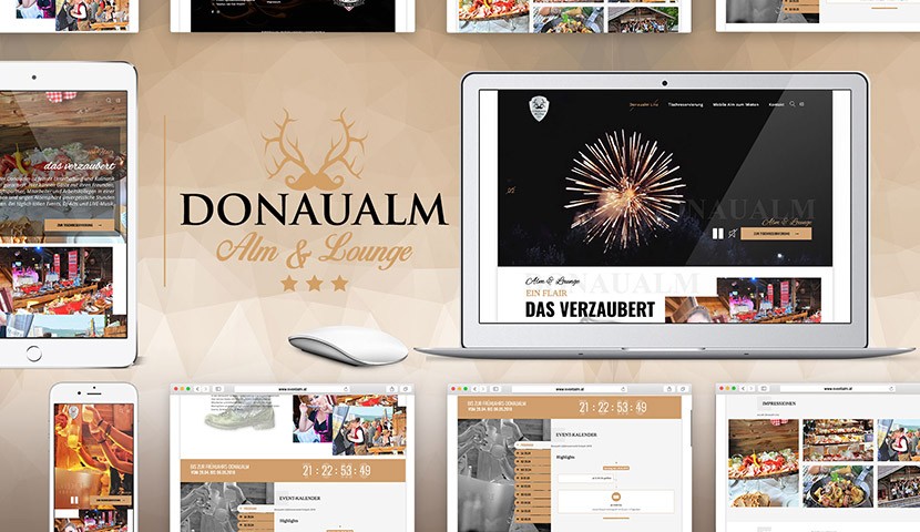 Webdesign für Donaualm Linz