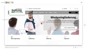 Webdesign für Kunde Lenzing-Stiftung - responsive Webdesign