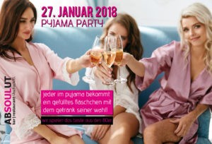 Absolut Bar Restaurant Events - Pyjama Party