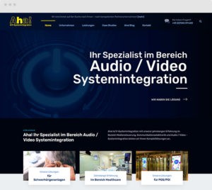 Kunde Webdesign für Aha! A/V-Systemintegration